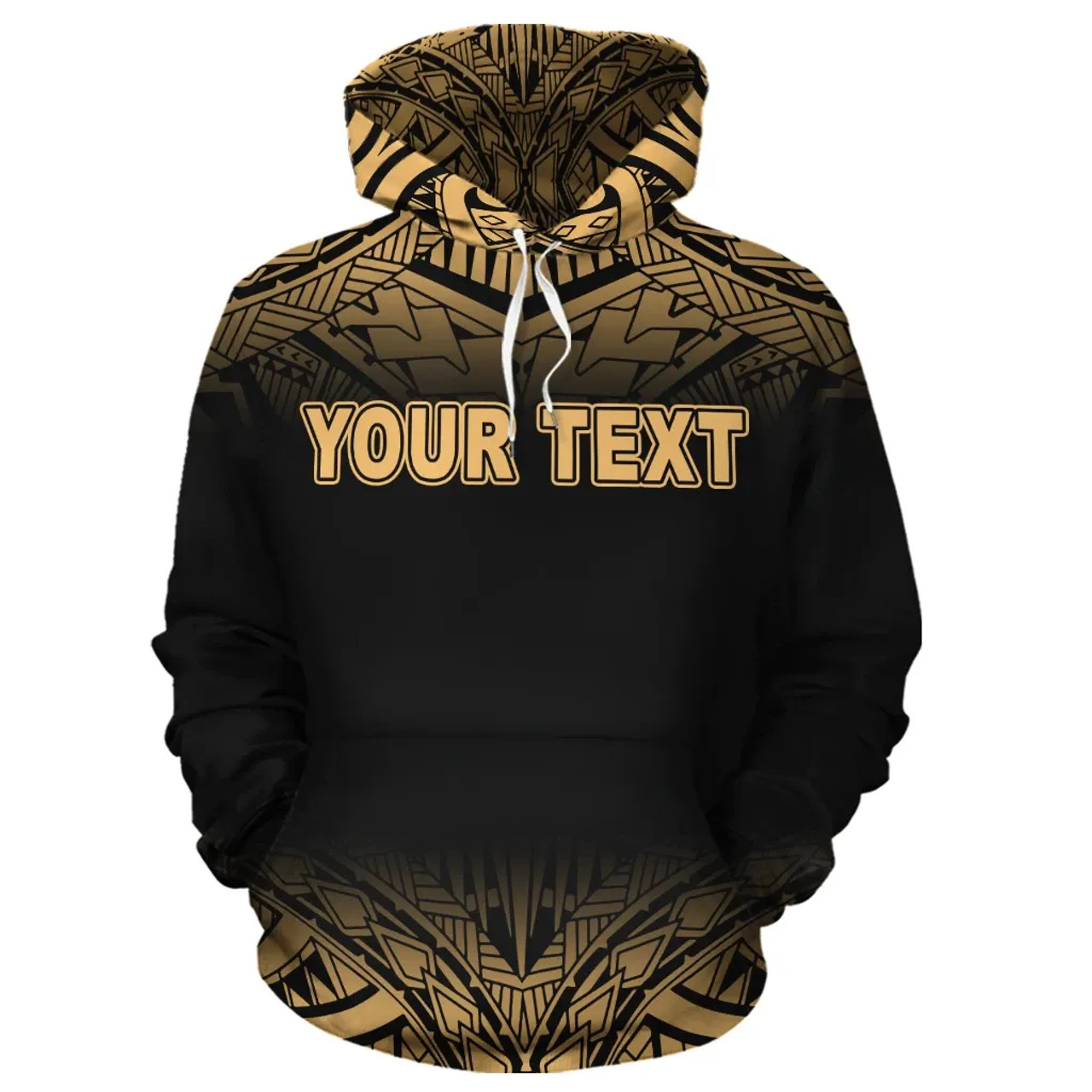 Wallis and Futuna Polynesian Personalised Custom Hoodie - Yellow Frog