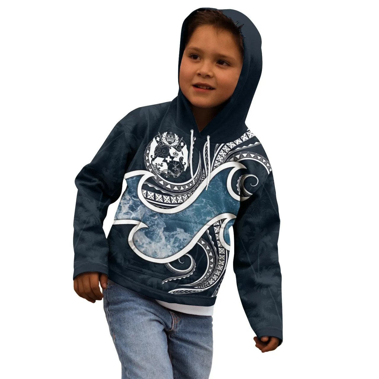 Tonga Polynesian Hoodie - Ocean Style