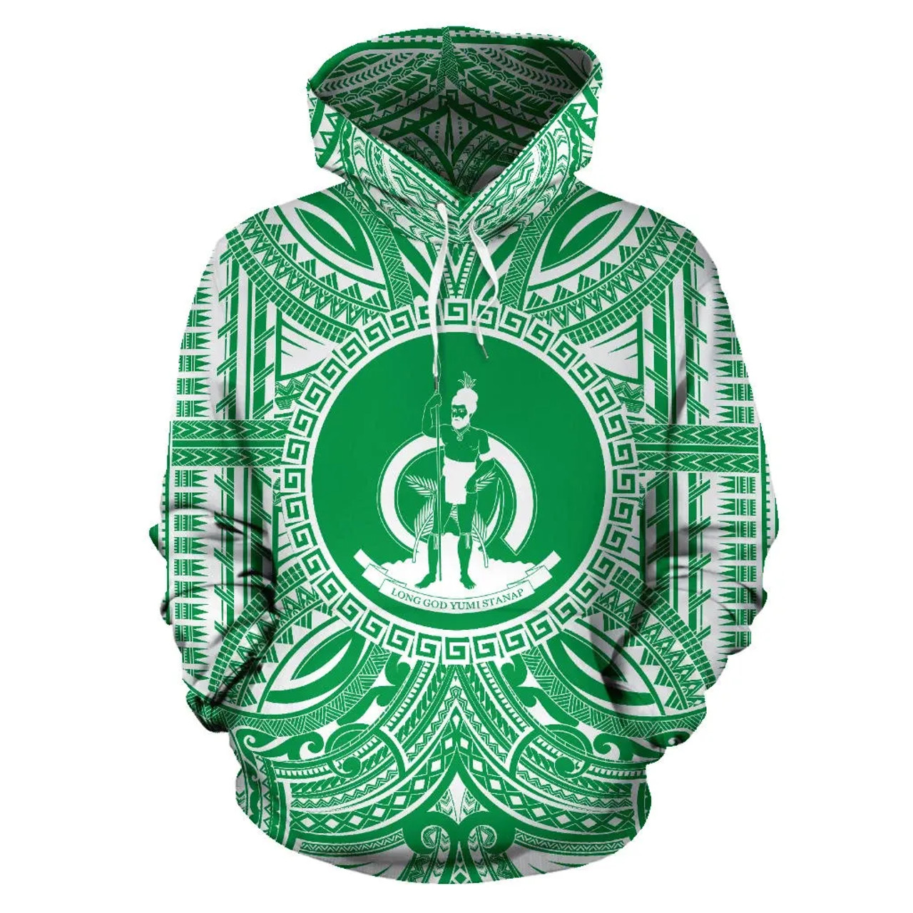 Vanuatu ll Over Hoodie - Vanuatu Coat Of rms Polynesian Flag Color