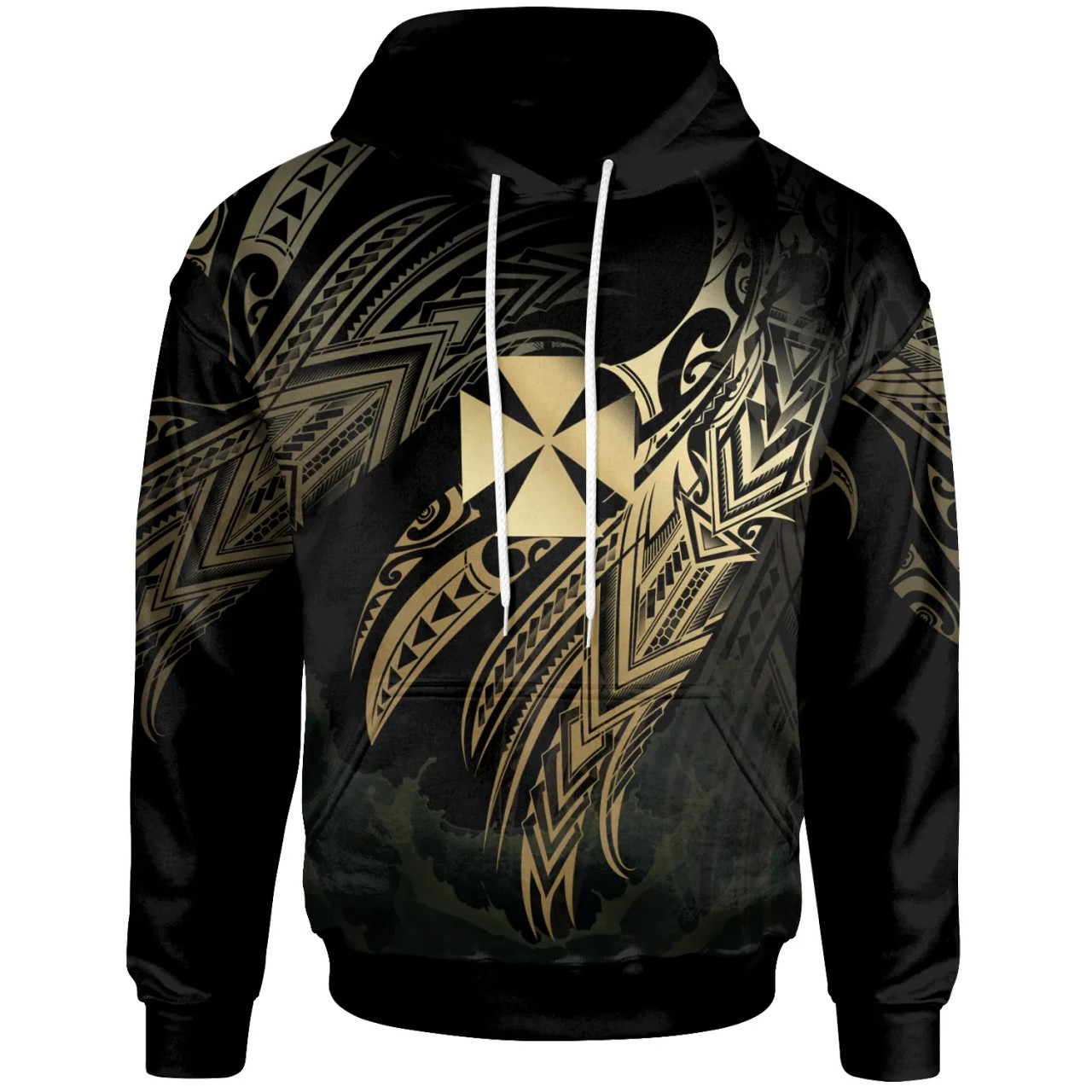 Wallis And Futuna Polynesian Hoodie - Legend Gold Version