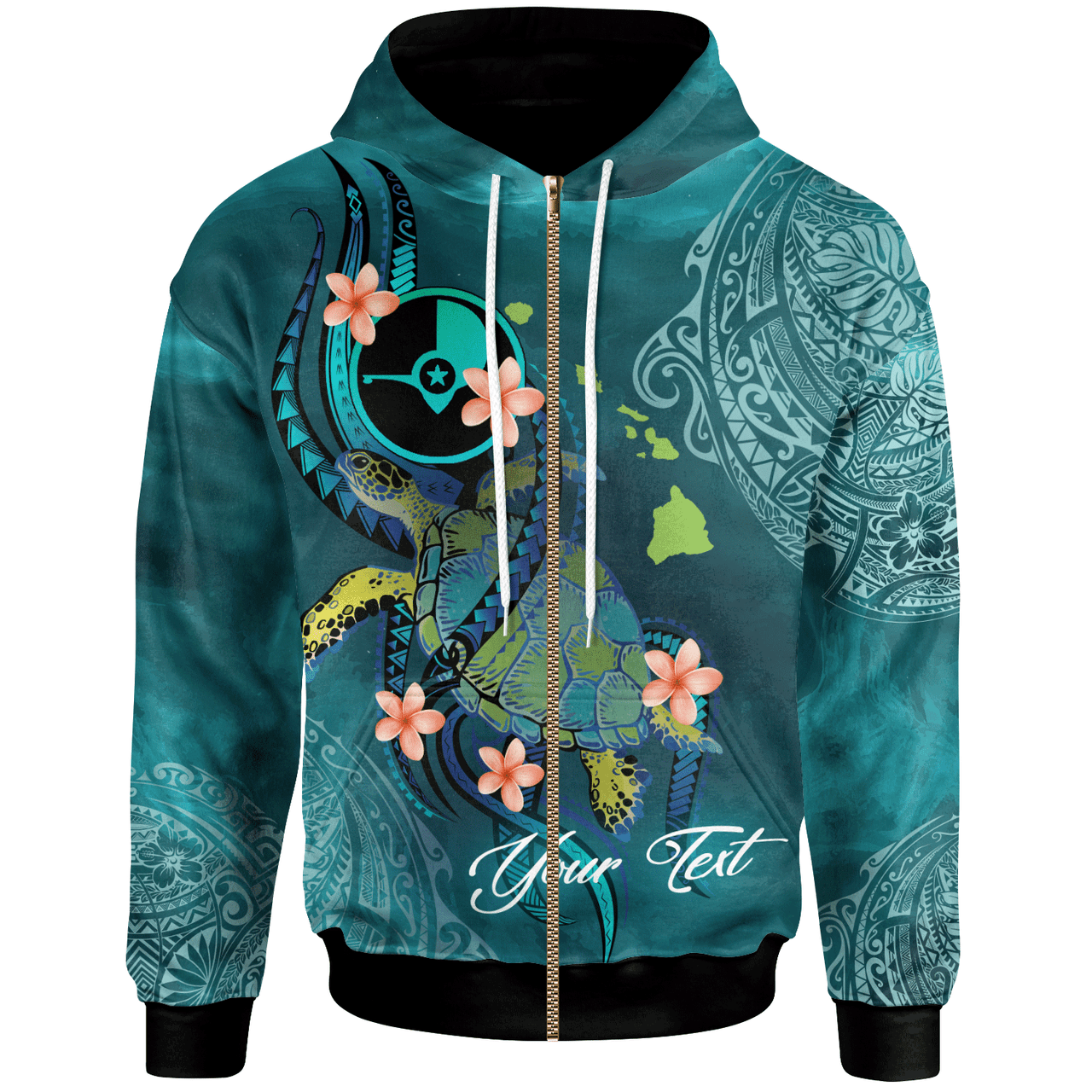 Yap Personalised Custom Hoodie - Turtle With Pattern