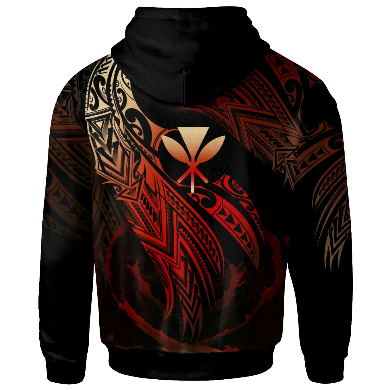 Hawaii Kanaka Maoli Polynesian Hoodie - Legend Red Version