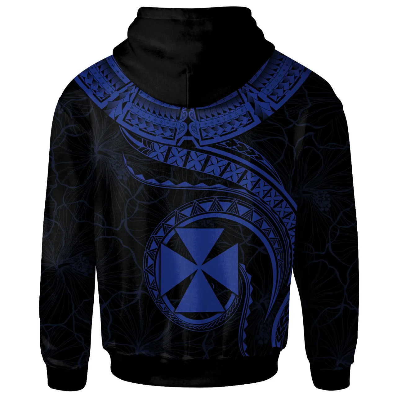 Wallis and Futuna Polynesian Hoodie - Wallis and Futuna Waves (Blue)