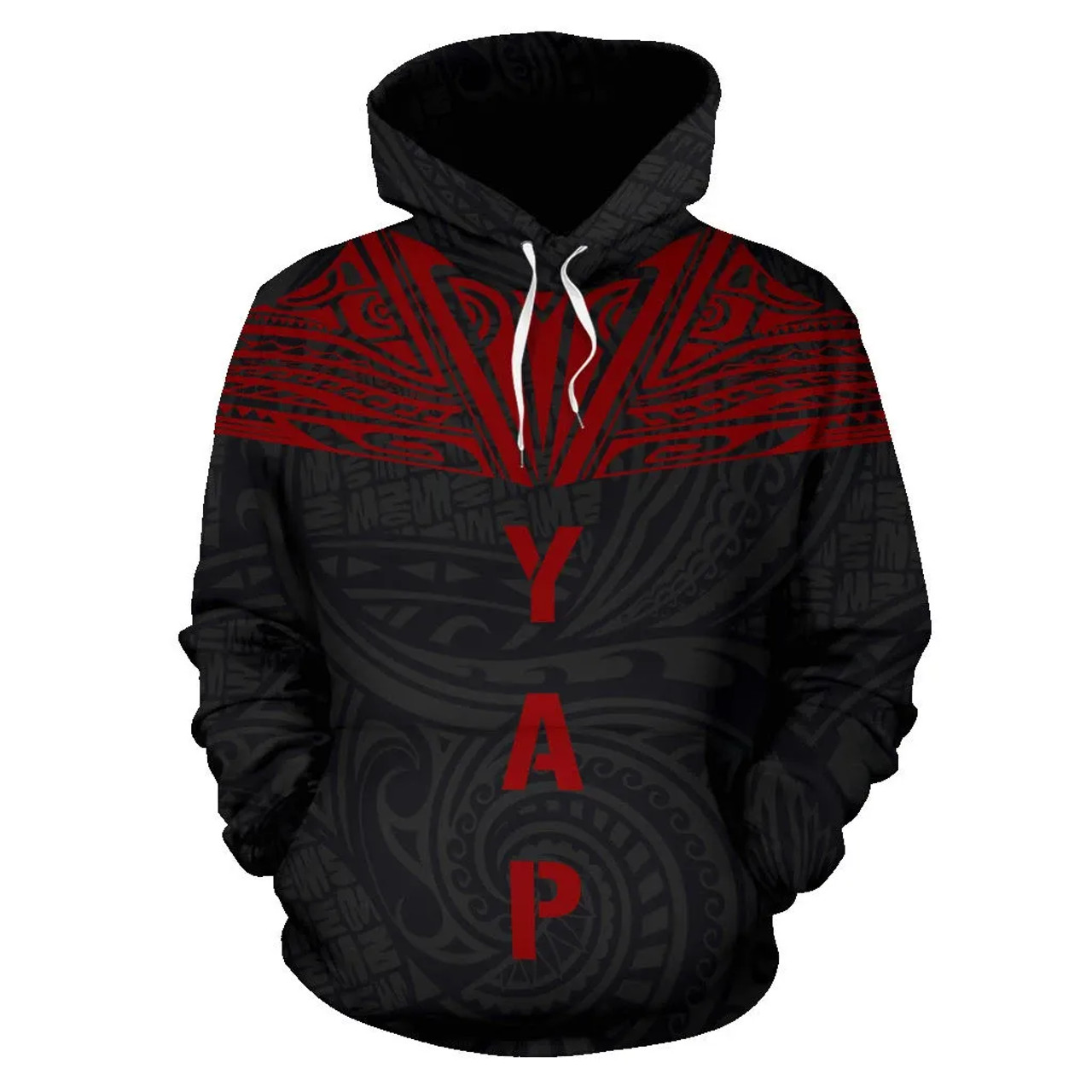 Yap All Over Hoodie - Red Neck Style