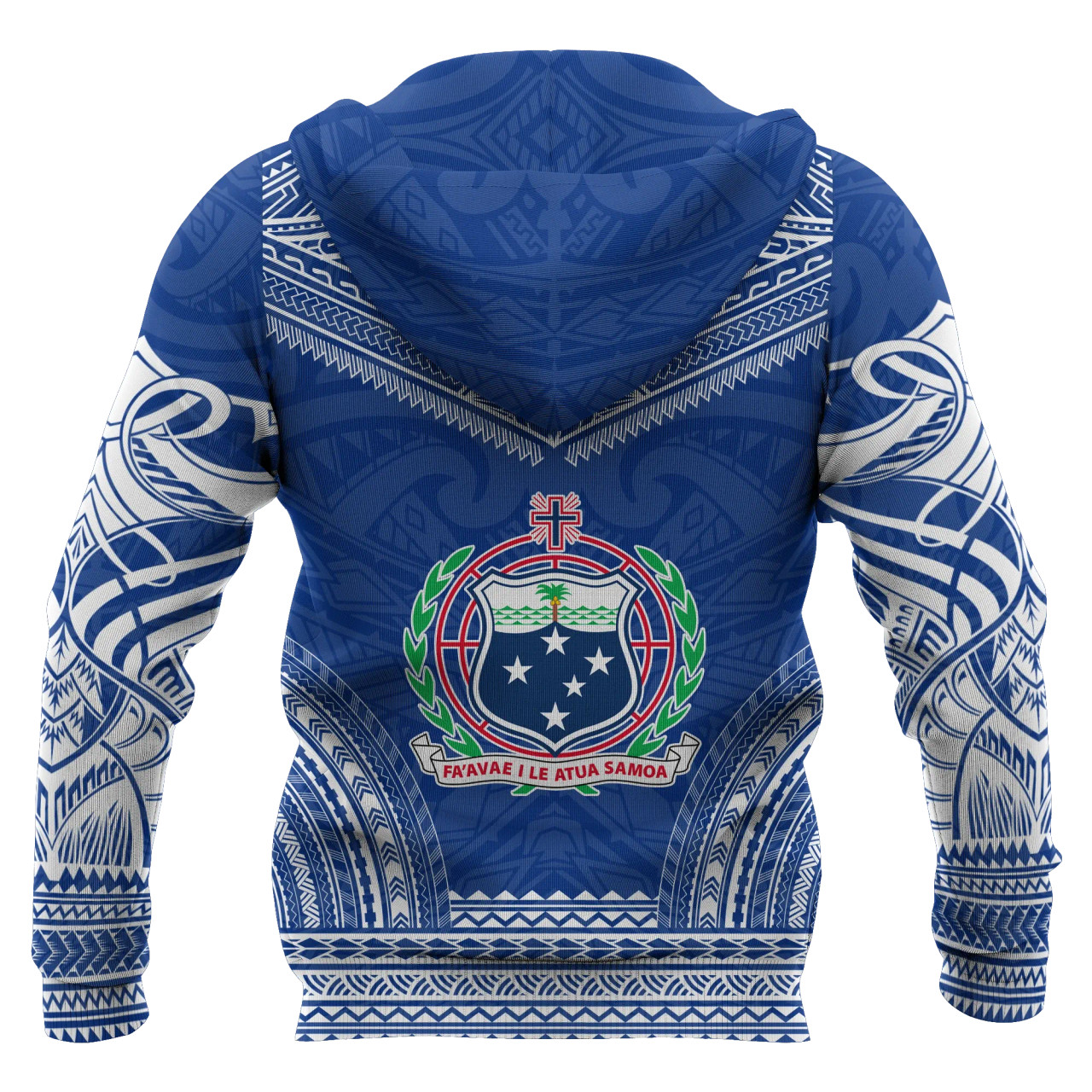 Samoa Polynesian Chief Hoodie - Blue Version