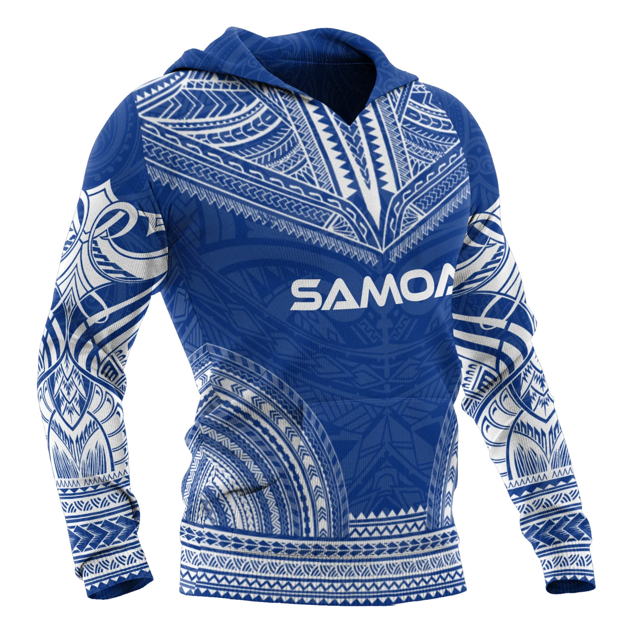 Samoa Polynesian Chief Hoodie - Blue Version