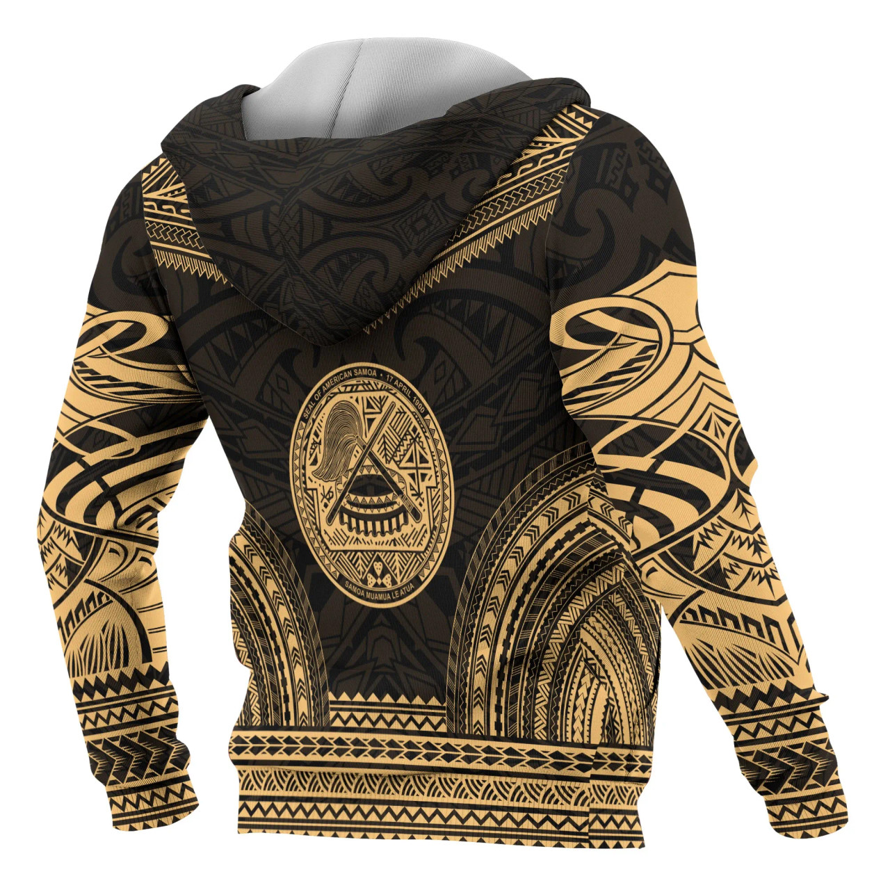 American Samoa Polynesian Chief Hoodie Gold Version American Samoa Polynesian Chief Hoodie Gold Version