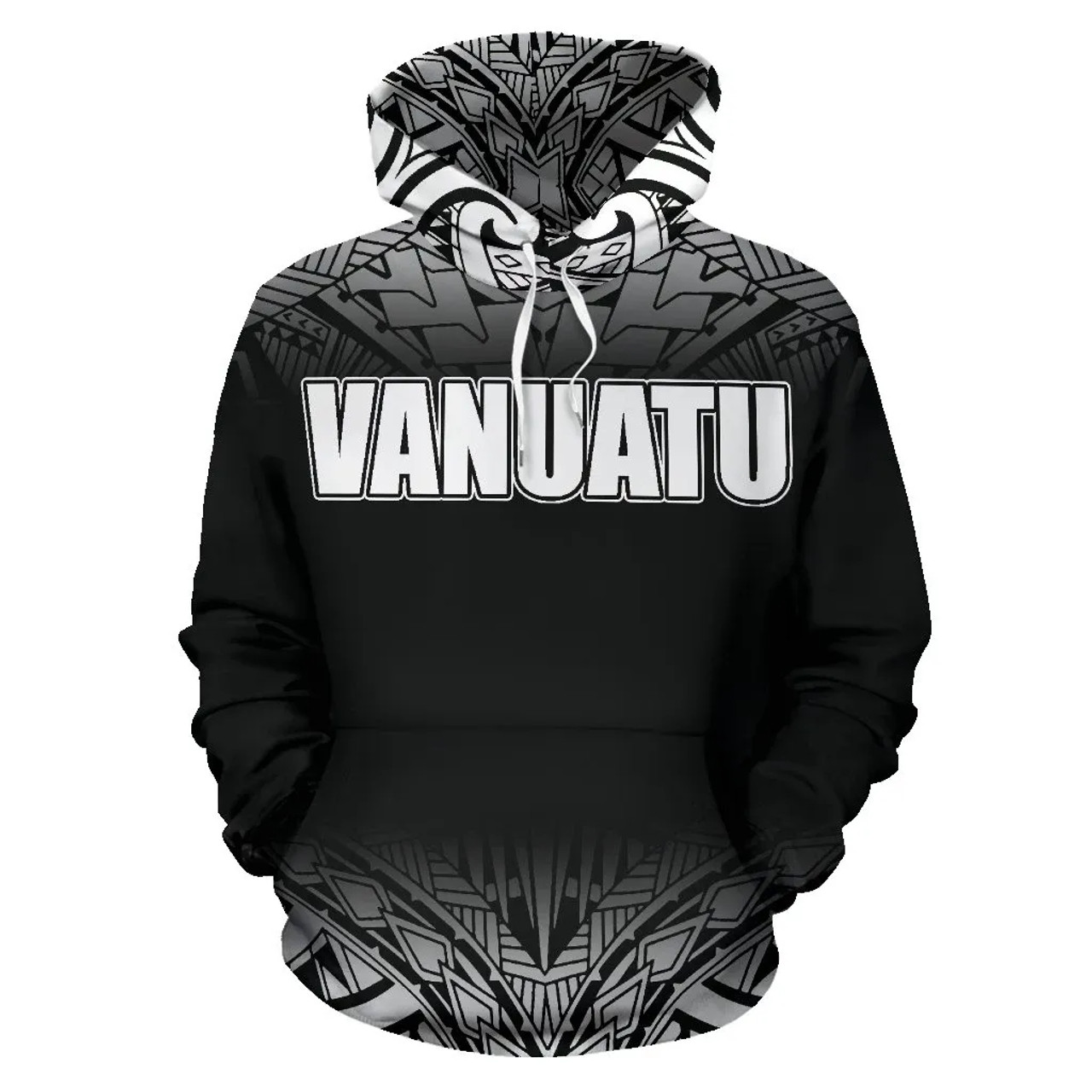 Vanuatu All Over Hoodie Fog Black Style