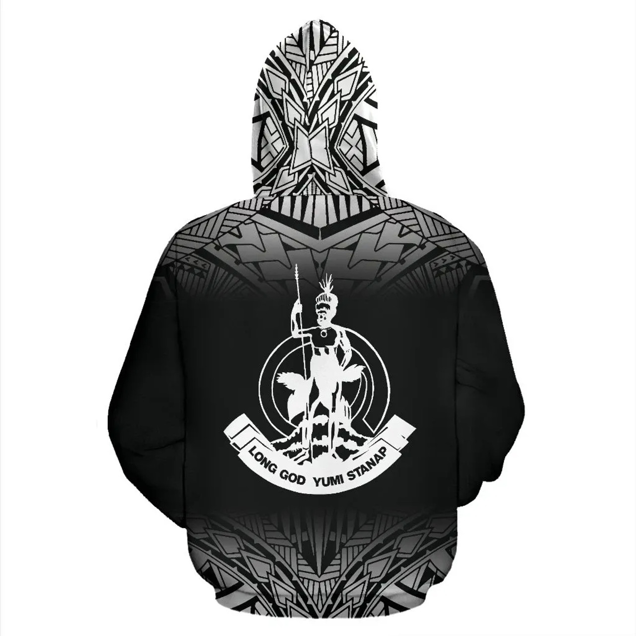 Vanuatu All Over Hoodie Fog Black Style