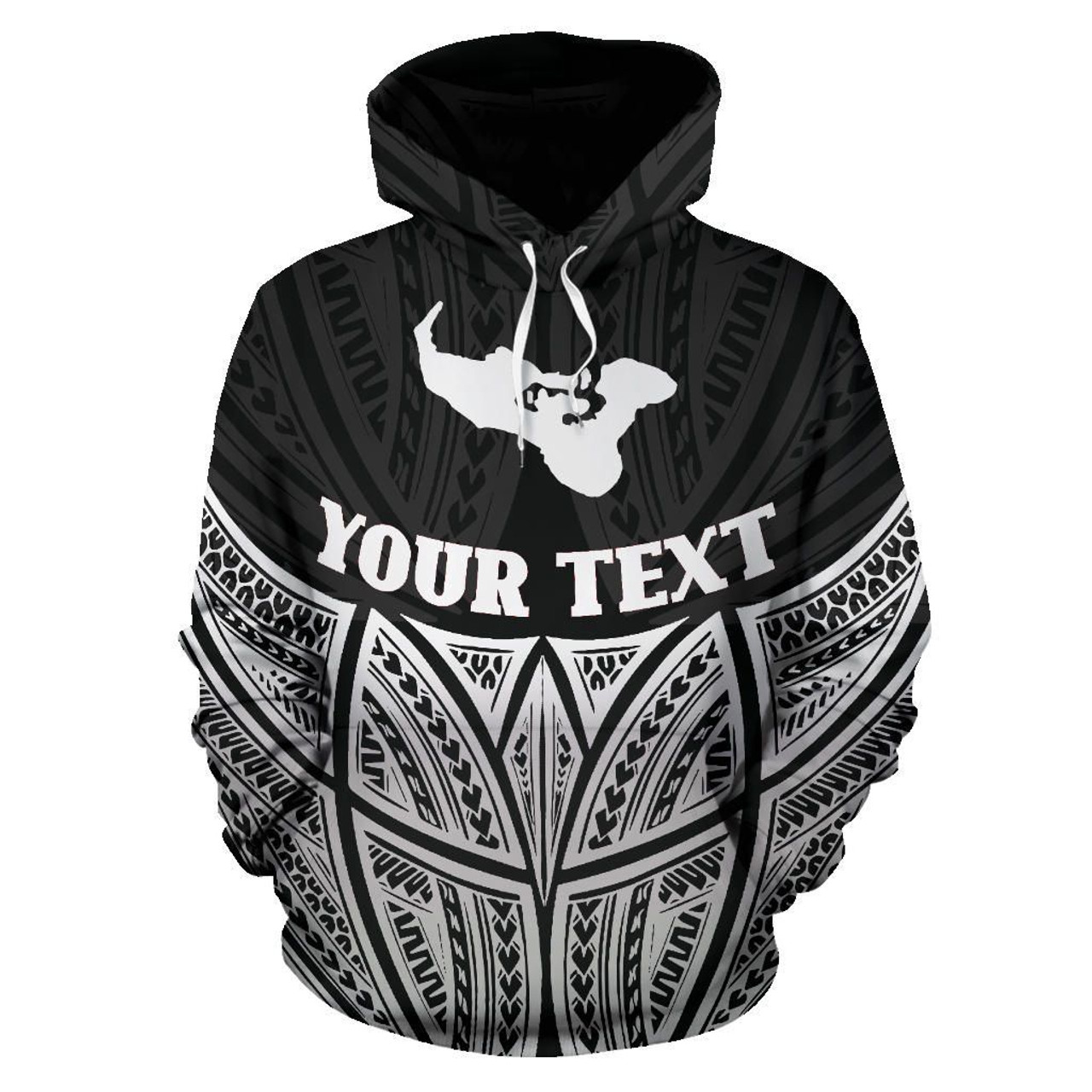 Tonga Polynesian Custom Personalised Hoodie Black Pride Map nd Seal