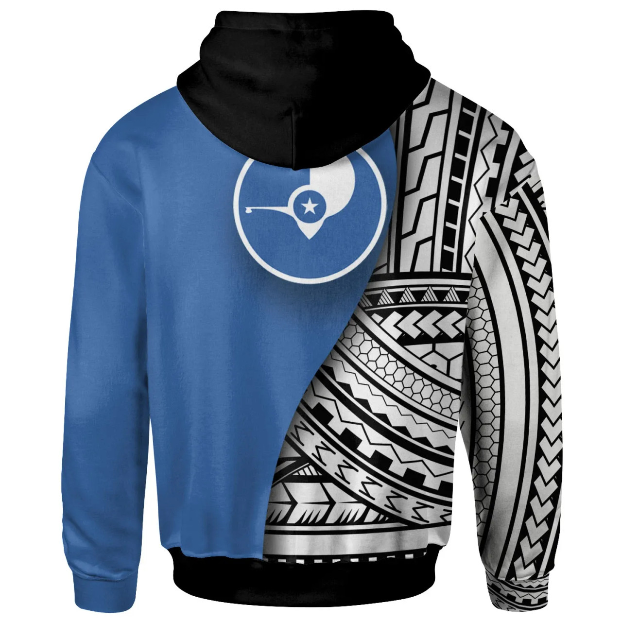 Yap Hoodie - Coat Of Arm and Polynesian Patterns