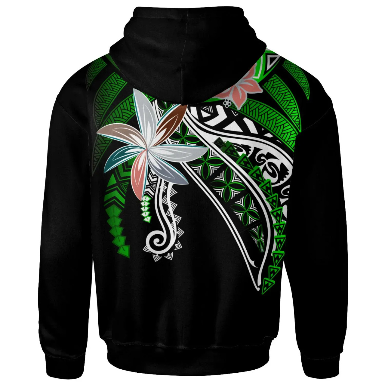 Wallis & Futuna - Custom Personalised Hoodie - Fanciful Forest Green Color