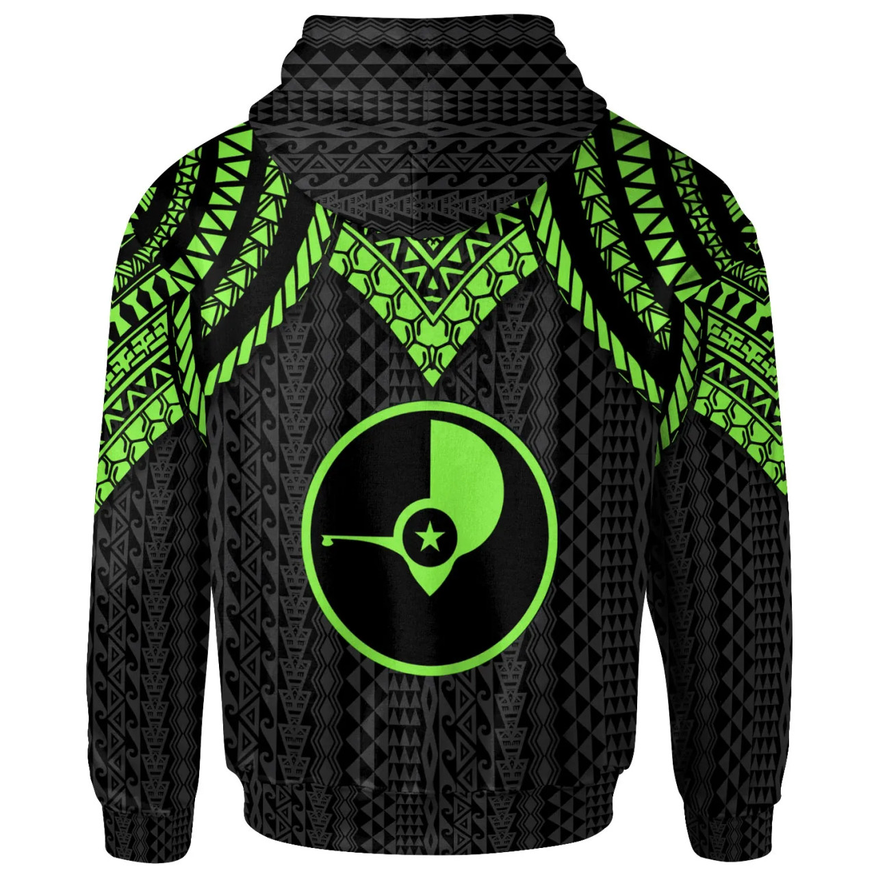 Yap Hoodie - Polynesian Armor Style Green