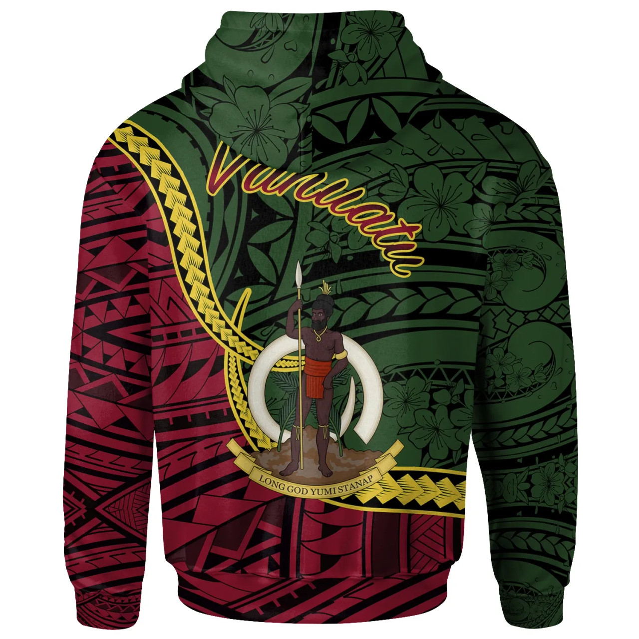 Vanuatu Hoodie - Torres Seal Of Vanuatu Polynesian Patterns