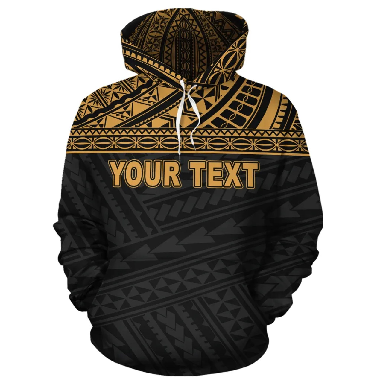 Wallis and Futuna Polynesian Personalised Custom Hoodie Yellow