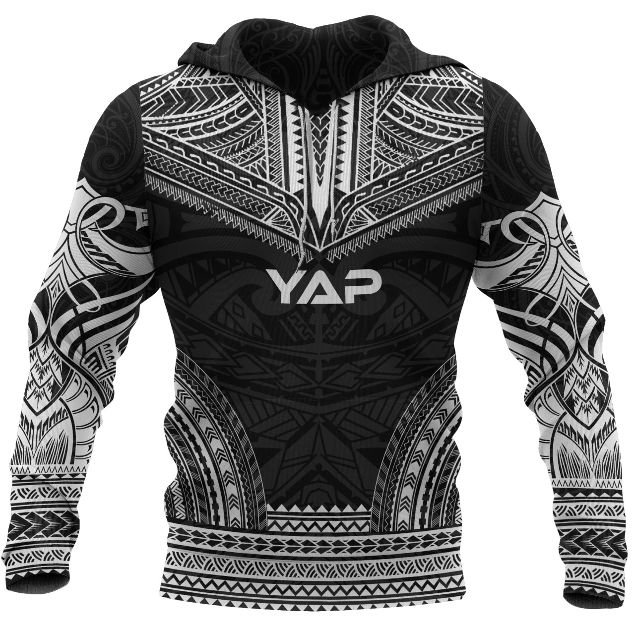 Yap Polynesian Chief Hoodie - Black Version