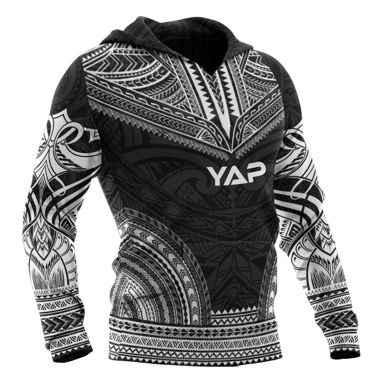 Yap Polynesian Chief Hoodie - Black Version