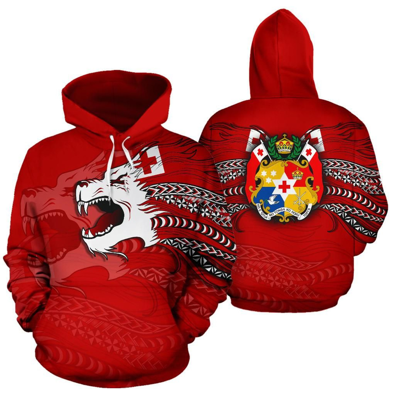 Tonga Polynesian Hoodie - Tongan Pride Lion