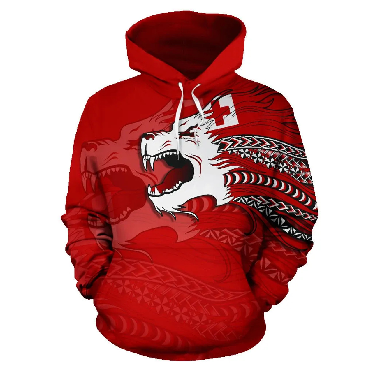 Tonga Polynesian Hoodie - Tongan Pride Lion