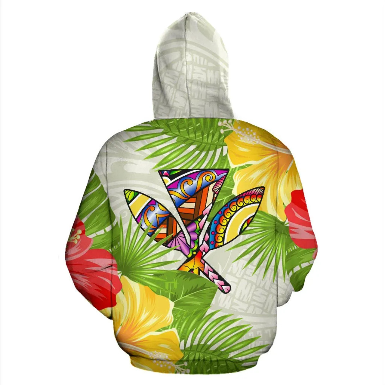 Polynesian Hawaii Hoodies Turtle Colorful