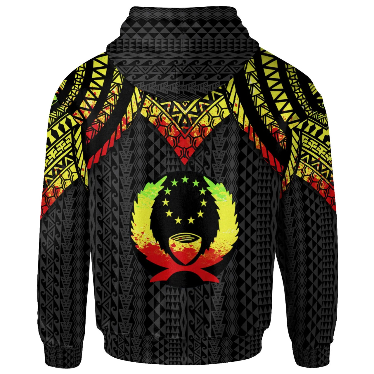 Pohnpei Custom Personalised Hoodie - Polynesian Armor Style Reagge