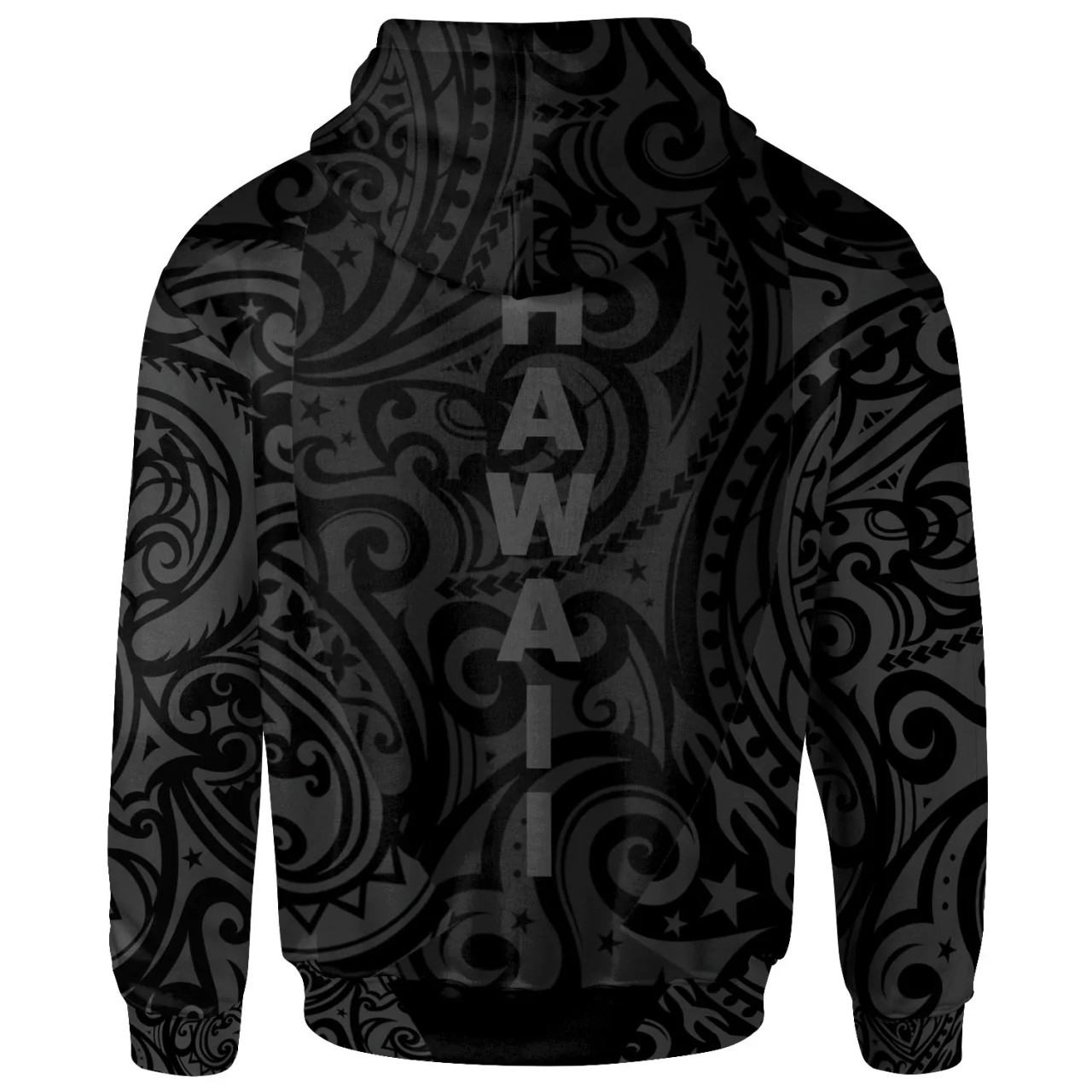 Hawaii Hoodie - Hawaii Hibiscus Polynesian Tattoo Gray