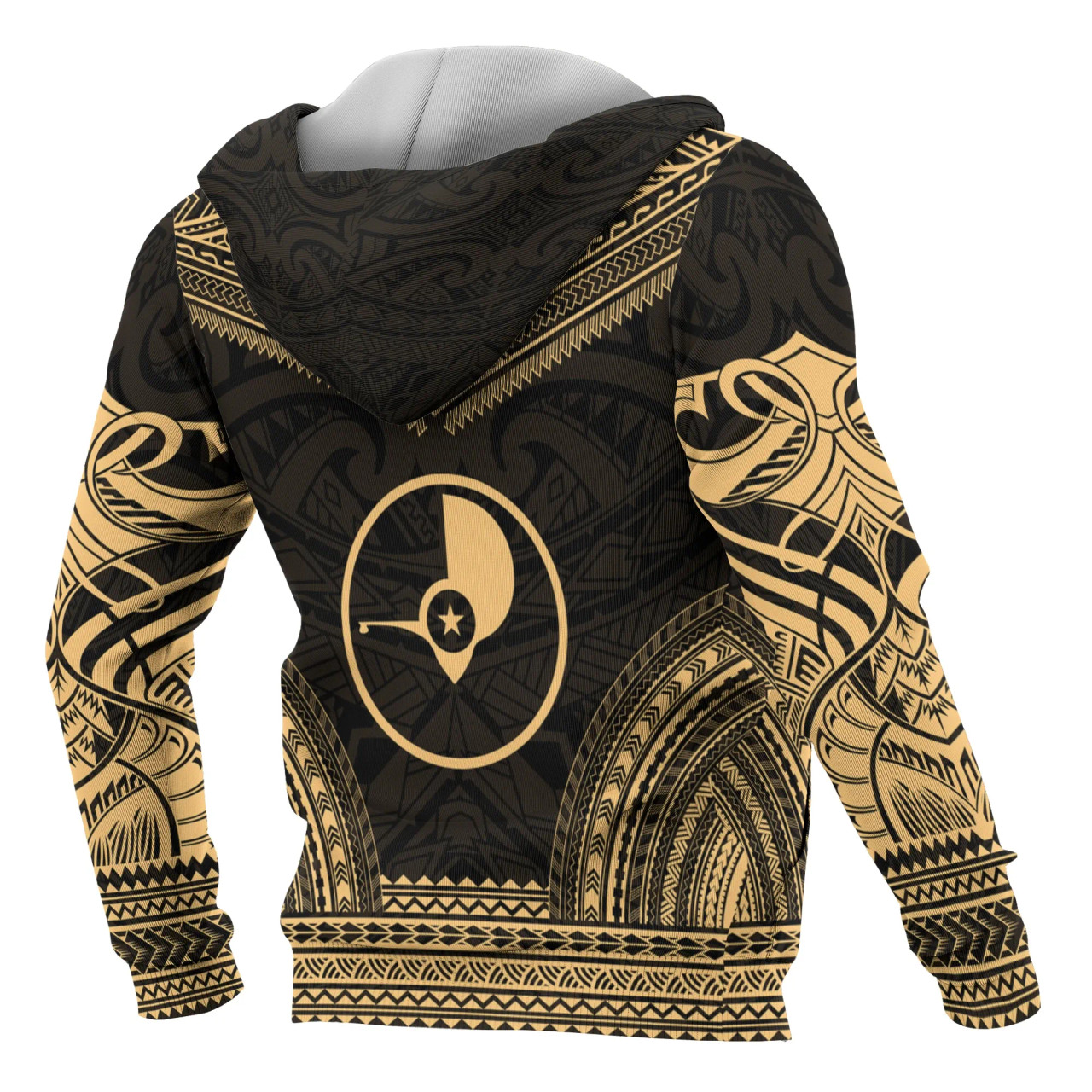 Yap Polynesian Chief Custom Personalised Hoodie - Gold Version