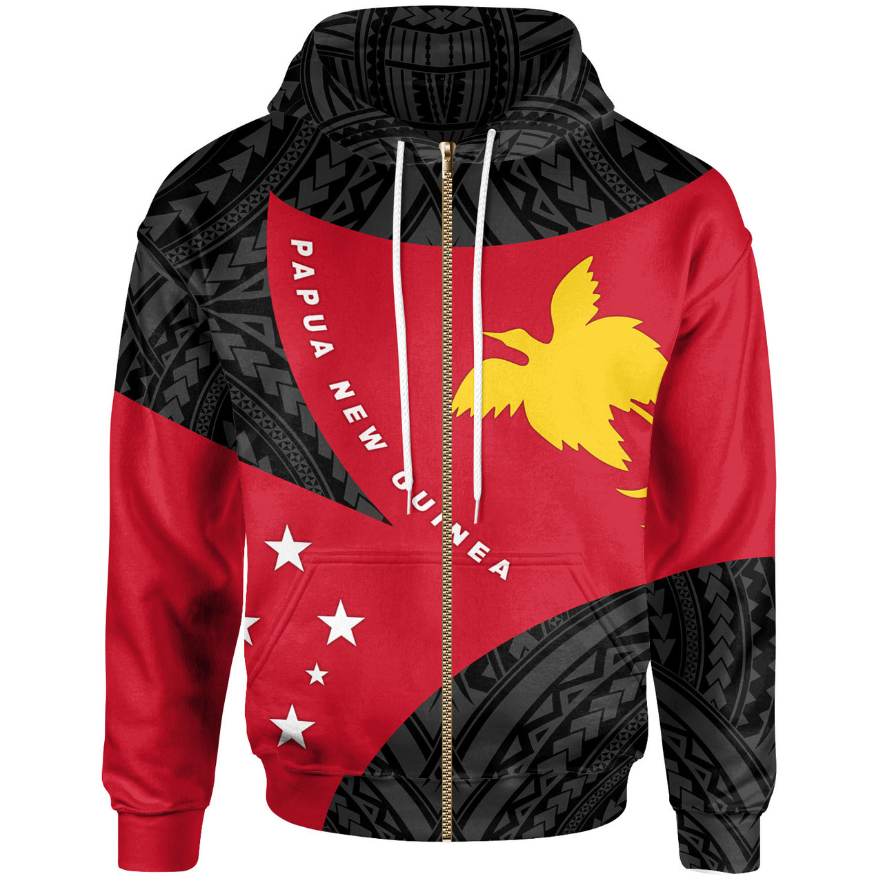 Papua New Guinea Hoodie - Papua New Guinea Flag Coat Of Arms Endless Tattoo