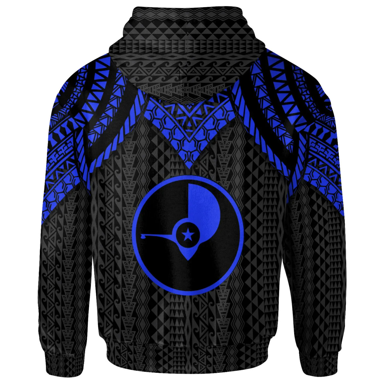 Yap Hoodie - Polynesian Armor Style Blue