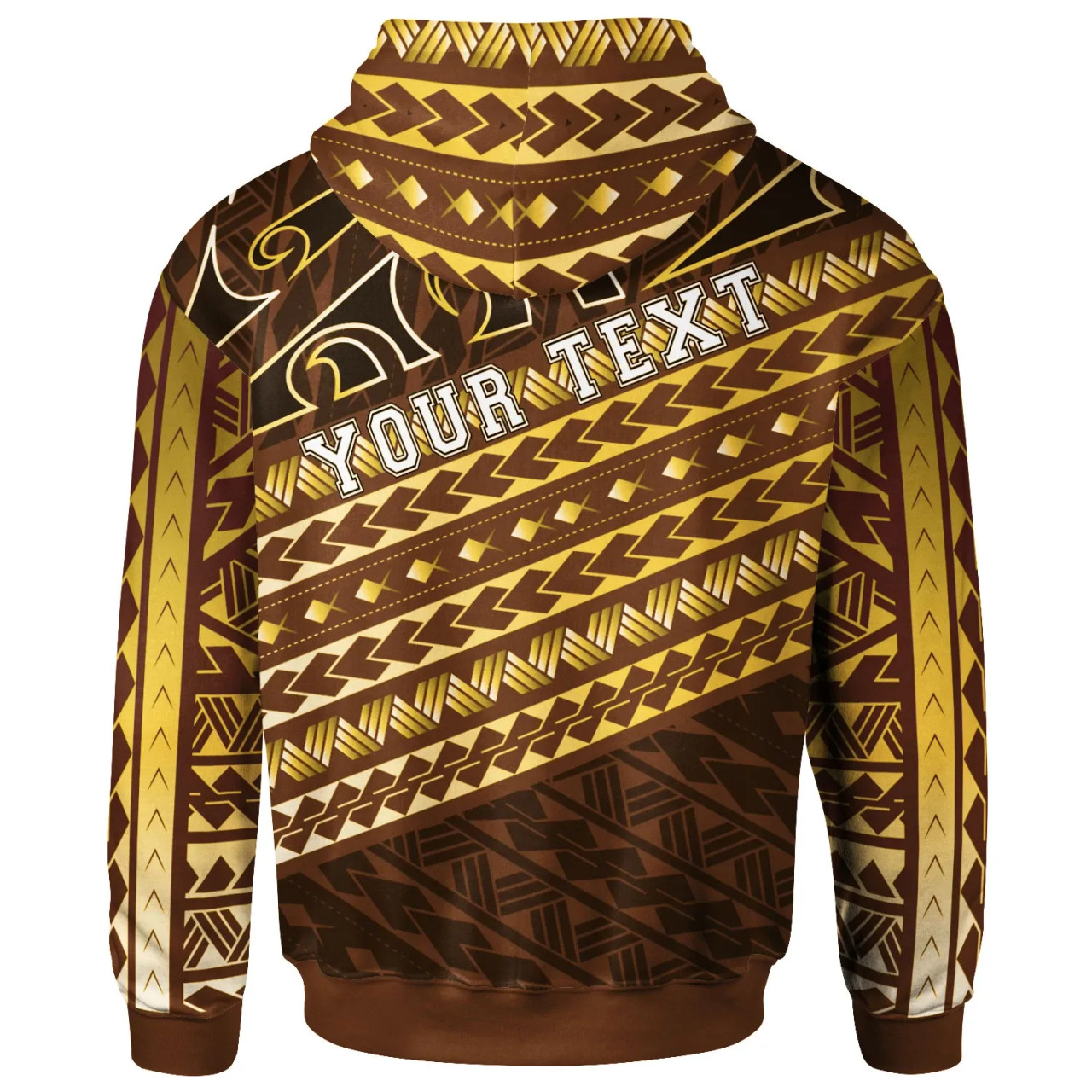 Vanuatu - Custom Personalised Hoodie - Polynesian Diagonal Pattern