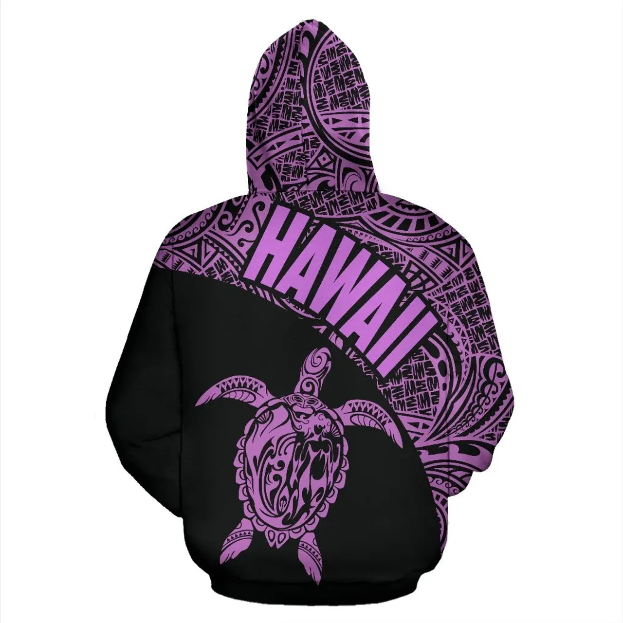 Hawaii Hoodie - Hawaii Turtle Mermaid Polynesian Tattoo Purple Version