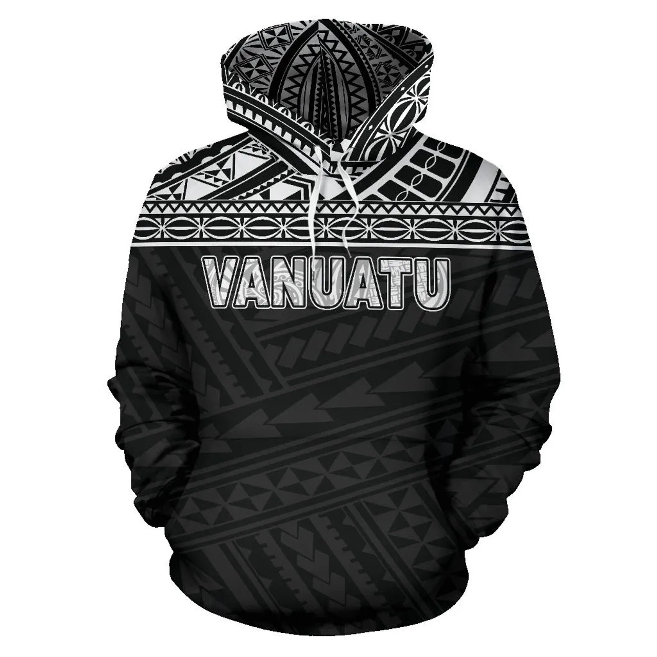 Vanuatu Polynesian Hoodie Black