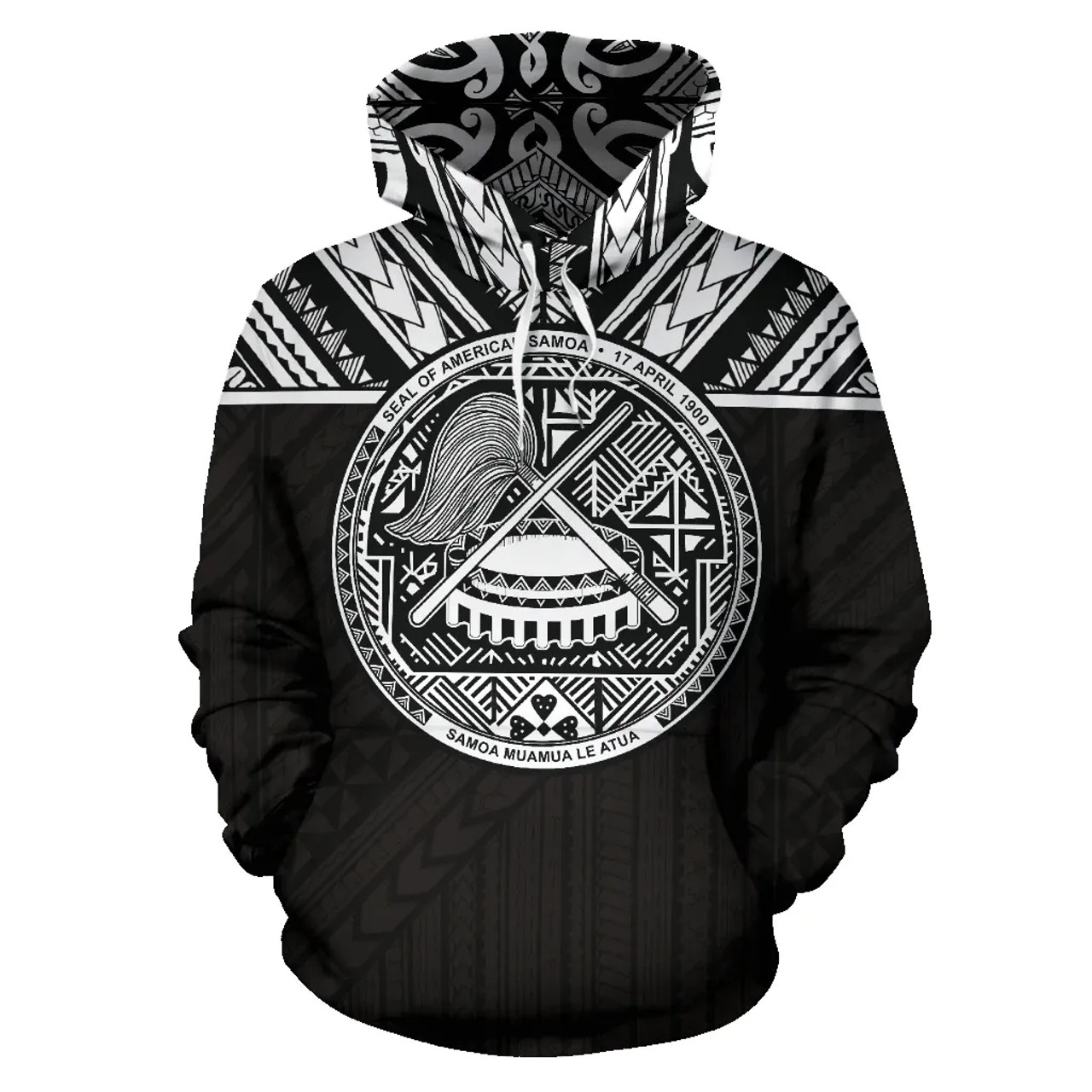 American Samoa And Samoa All Over Hoodie - Polynesian Version