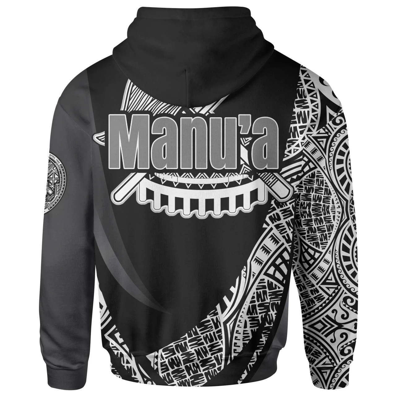 American Samoa Hoodie - Manu Aa Olosega Polynesian Patterns Sport Style