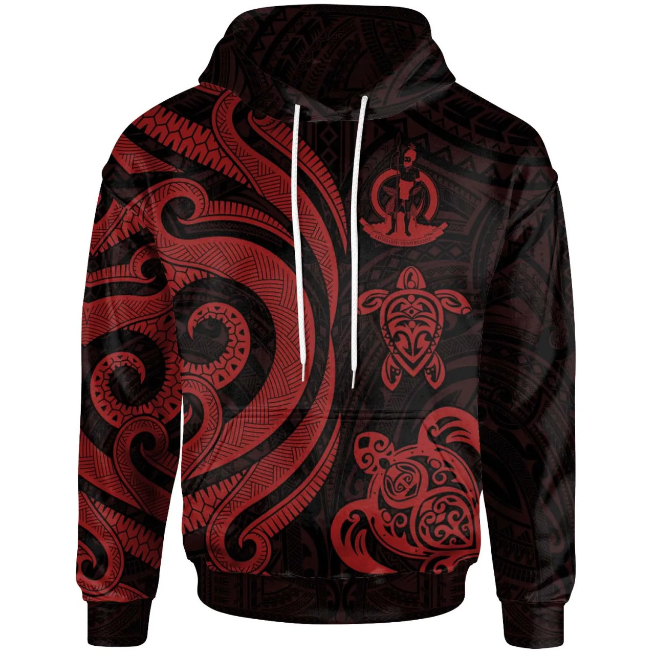 Vanuatu Hoodie - Red Tentacle Turtle