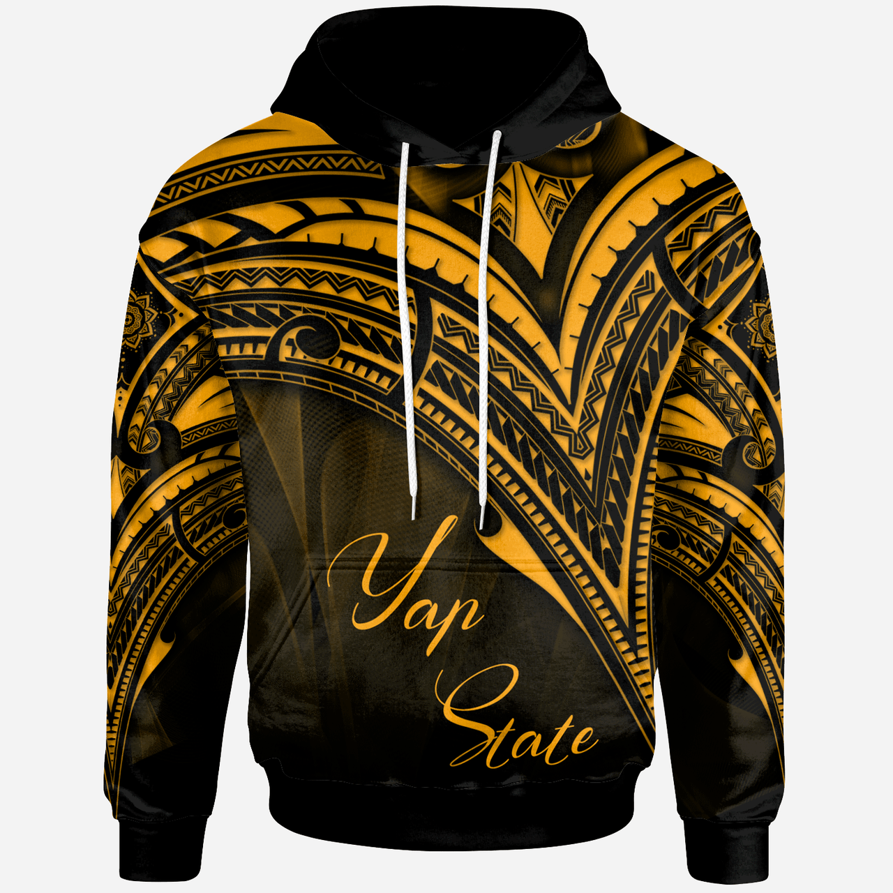Yap State Hoodie - Gold Color Cross Style