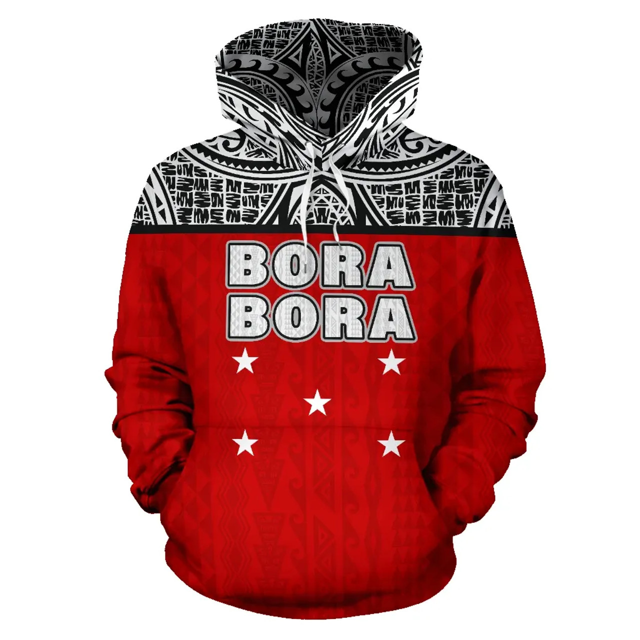 Bora Bora All Over Hoodie - Polynesian Style