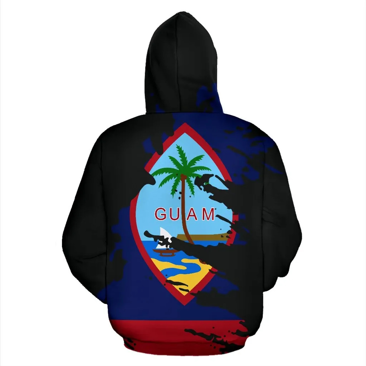 Guam Hoodie - Guam Coat Of Arms Painting