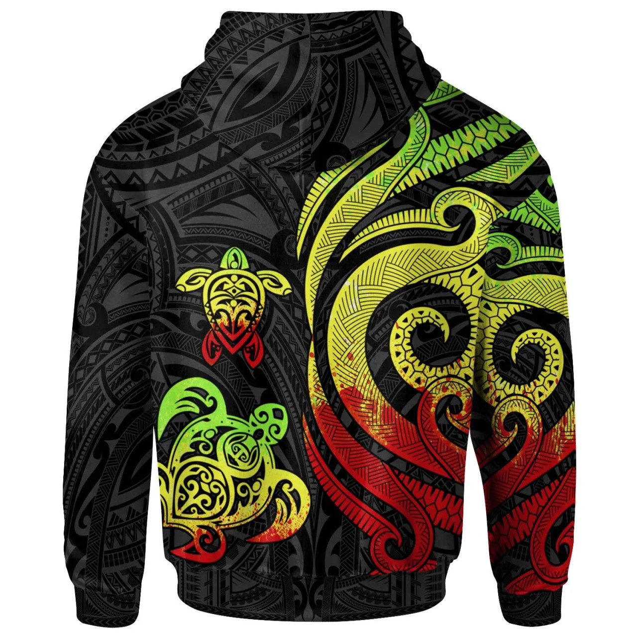 Nauru Hoodie - Reggae Tentacle Turtle