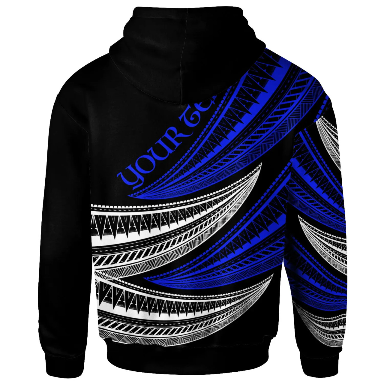 Vanuatu - Custom Personalised Hoodie - Wave Pattern Alternating