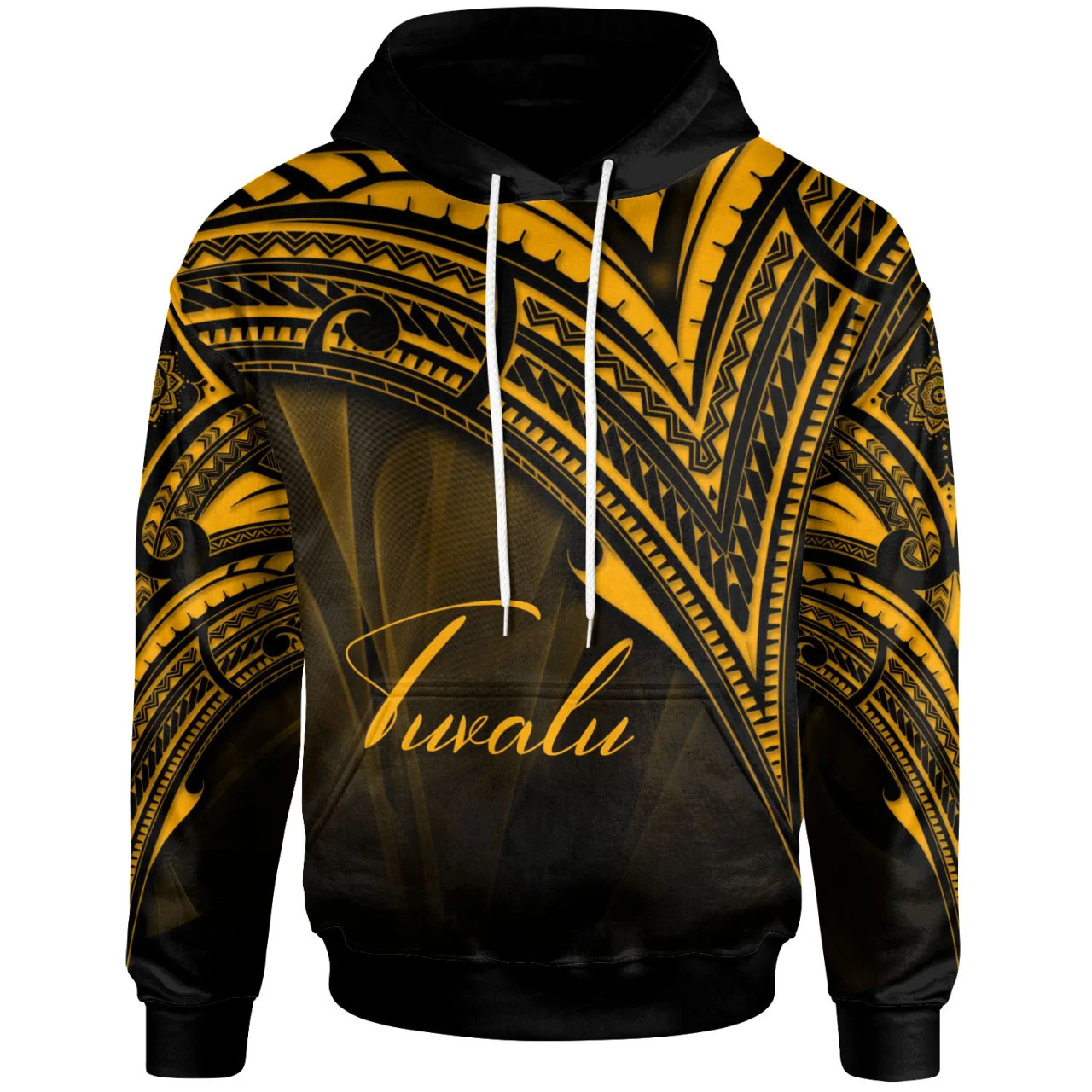 Tuvalu Hoodie - Gold Color Cross Style