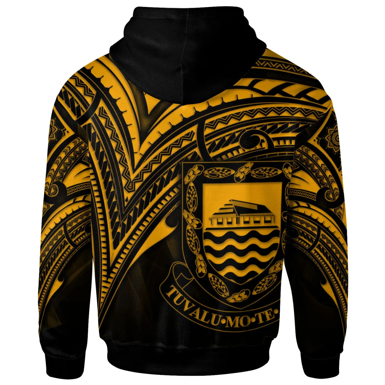 Tuvalu Hoodie - Gold Color Cross Style