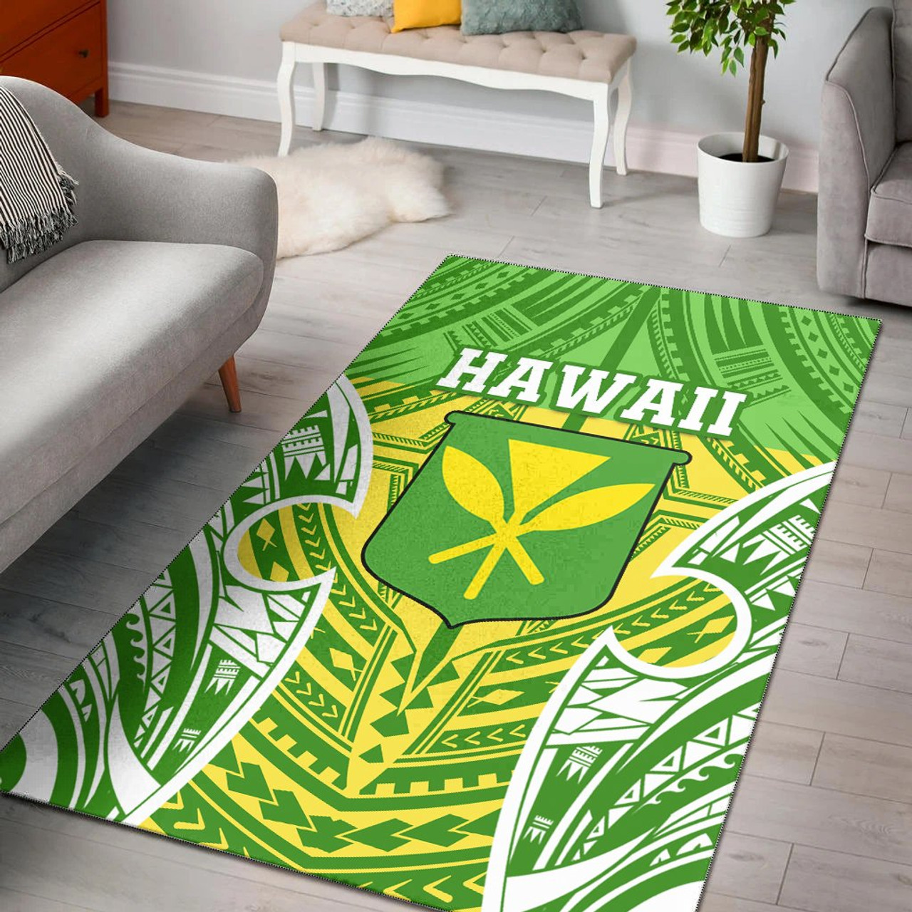 Hawaii Polynesian Area Rug - Hawaiian Pattern With Seal Polynesian 1