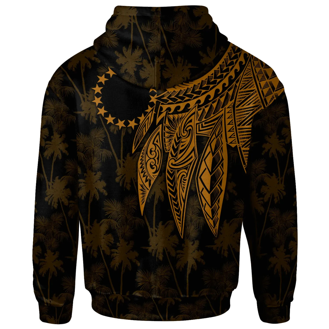 Cook Islands Hoodie - Polynesian Wings (Golden)
