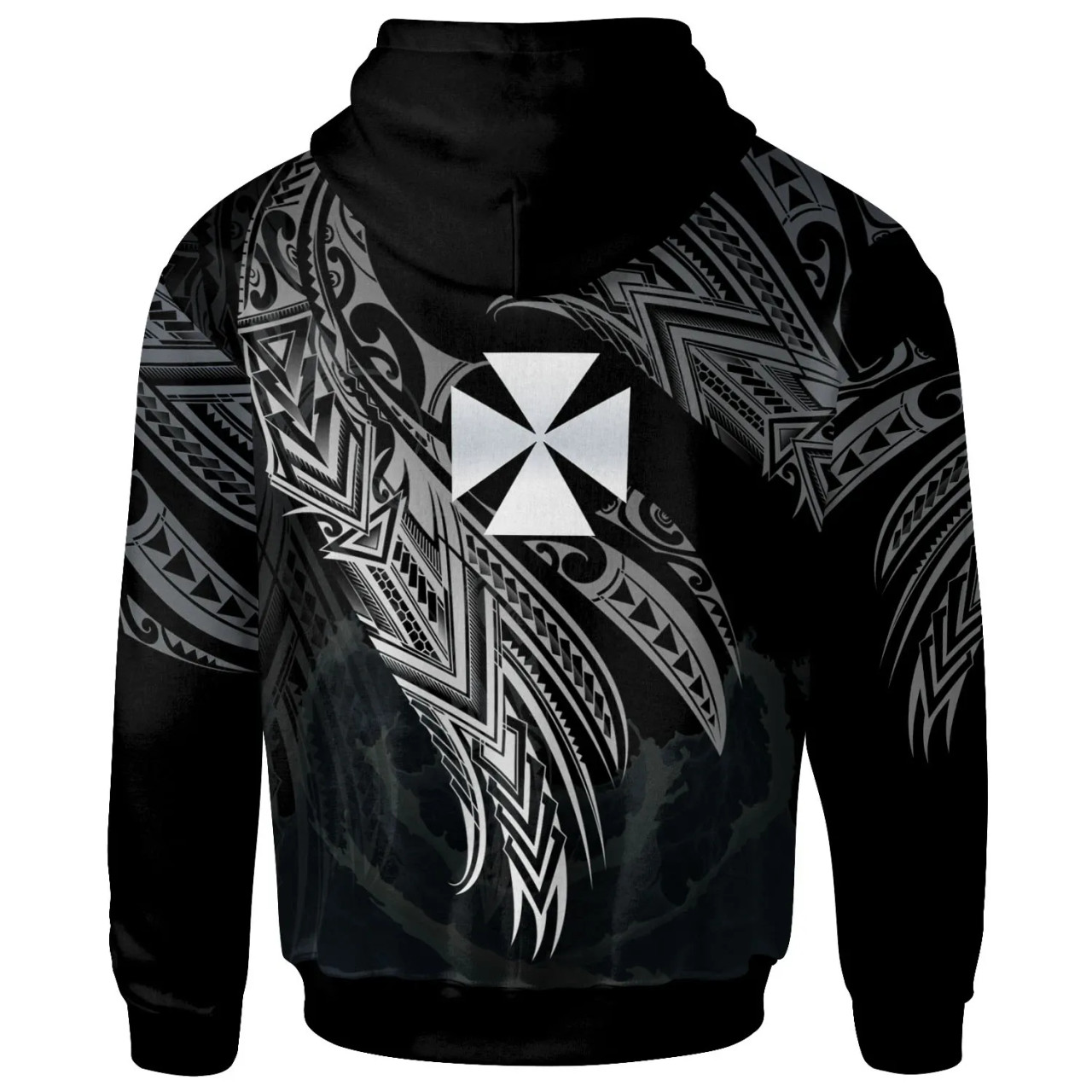 Wallis And Futuna Polynesian Hoodie - Legend White  Version