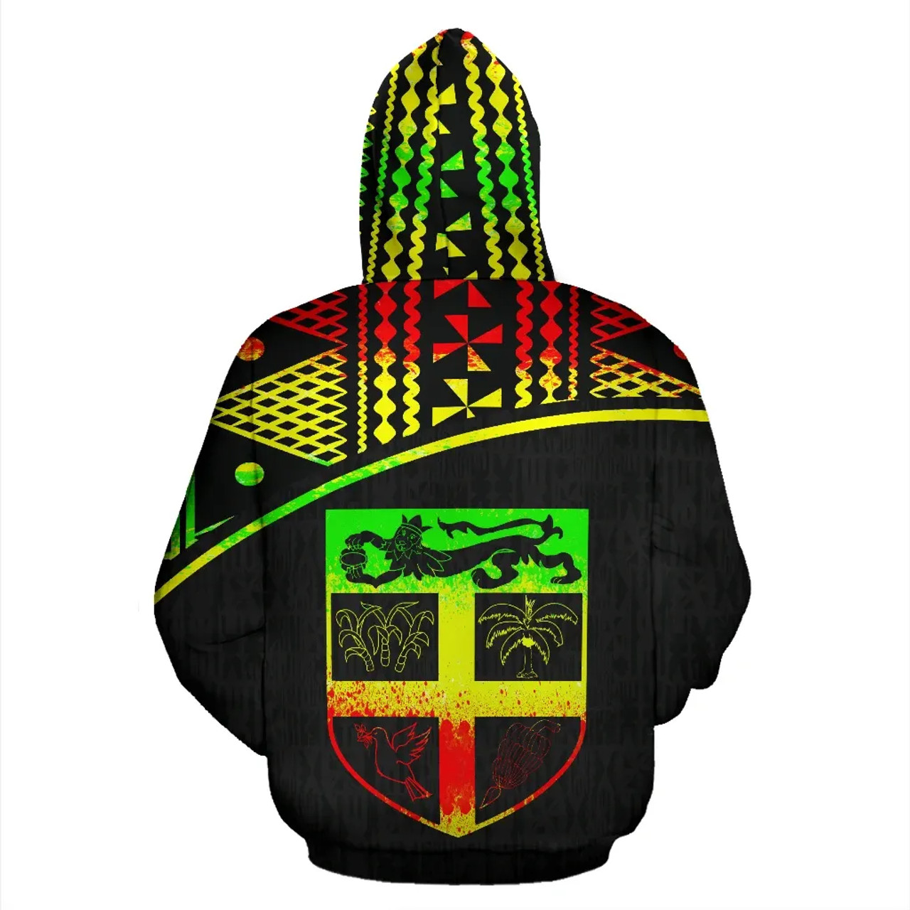 Fiji Polynesian Hoodie - Reggae Curve