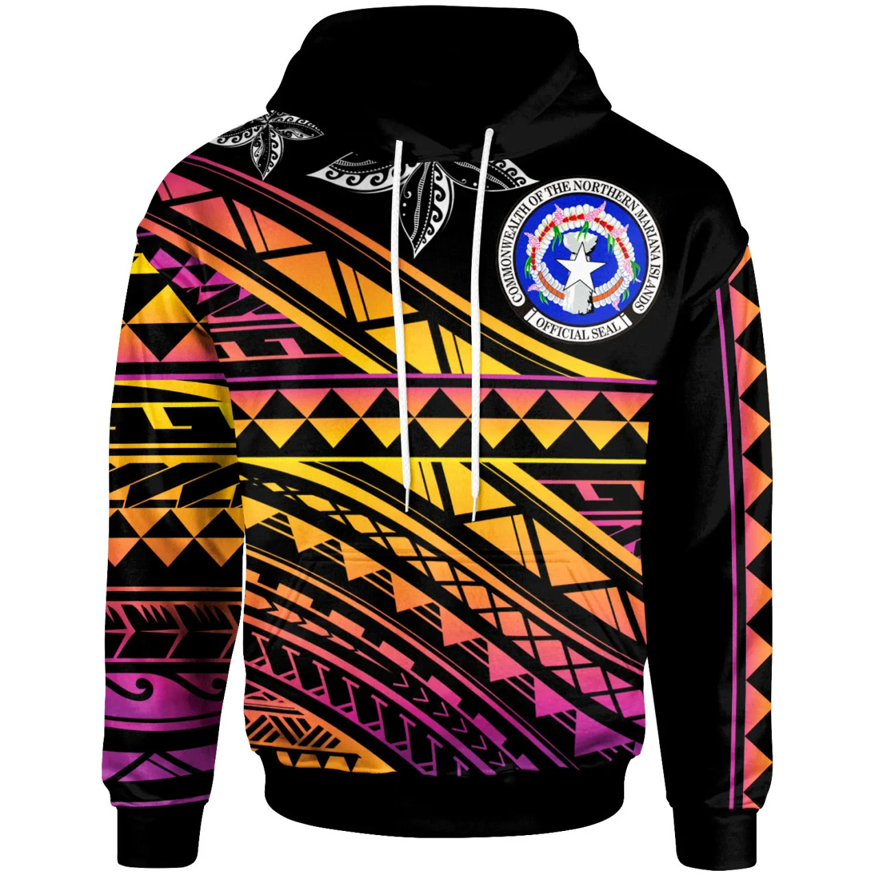 CNMI - Custom Personalised Hoodie - Special Polynesian Ornaments