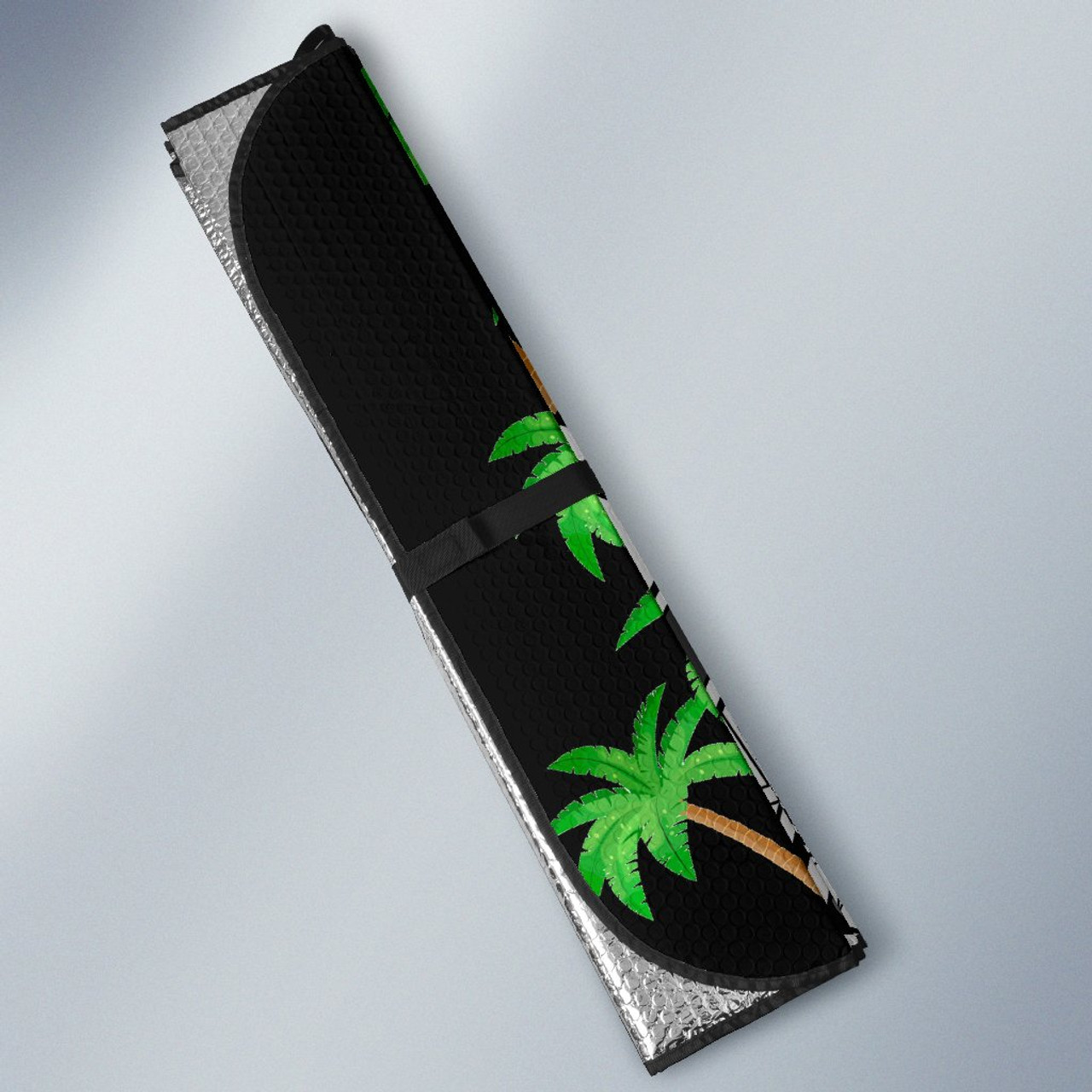 Kosrae Custom Personalised Auto Sun Shades - Ginger Lei Pattern