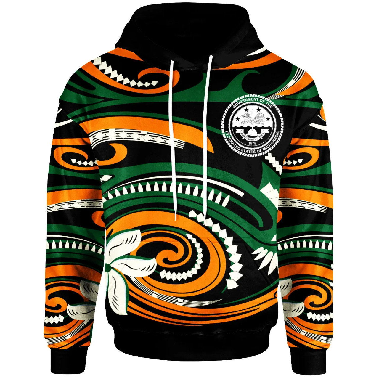 Federated States Of Micronesia Hoodie - Vortex Style