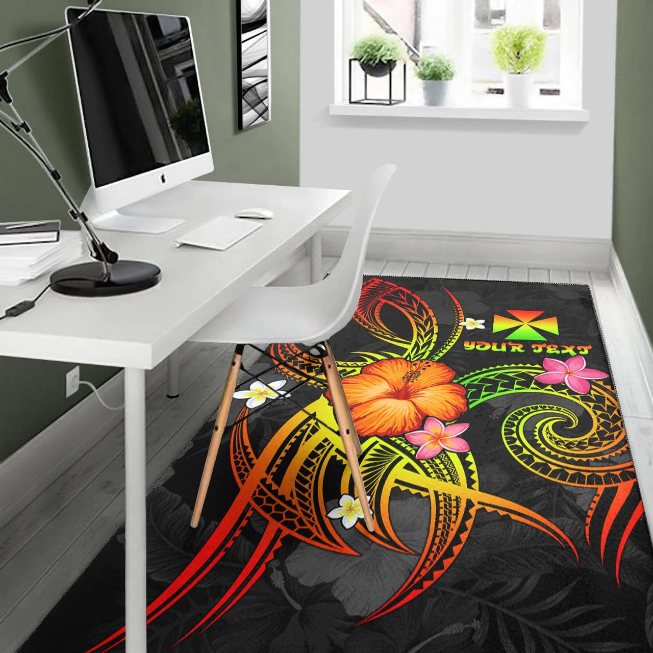 Wallis and Futuna Polynesian Personalised Area Rug - Legend of Wallis and Futuna (Reggae) Polynesian 4